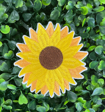 Sunflower Embroidered Patch