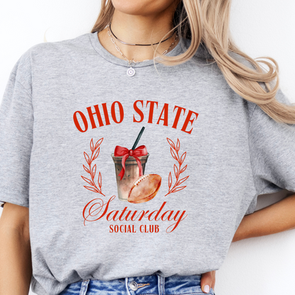 Ohio State Saturday Social Club Coquette T-Shirt