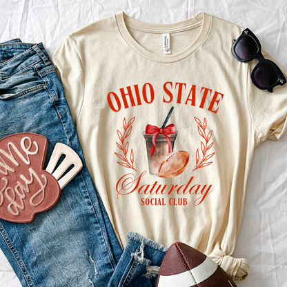 Ohio State Saturday Social Club Coquette T-Shirt