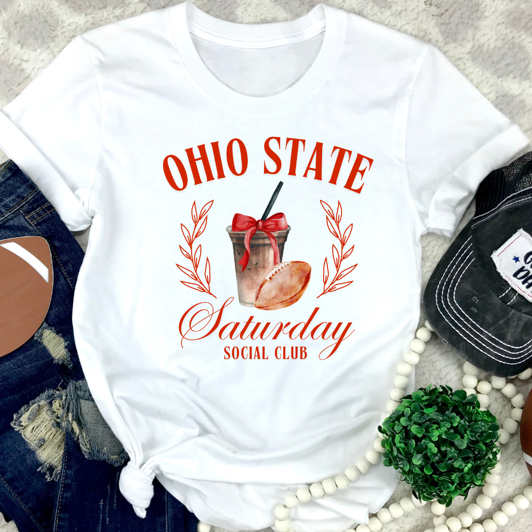 Ohio State Saturday Social Club Coquette T-Shirt