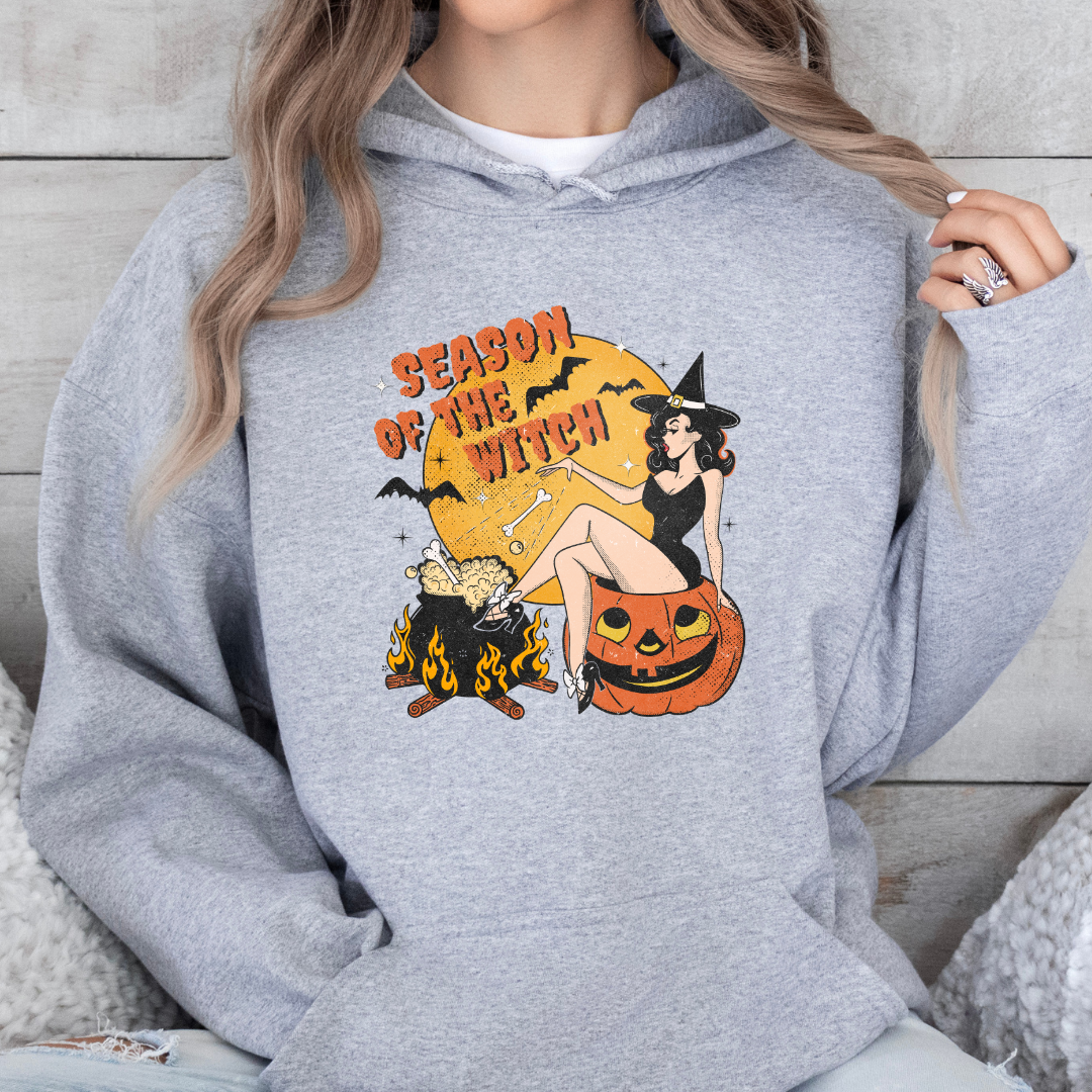 Season of the Witch Hoodie – Retro & Spooky Halloween Vibes Hoodie