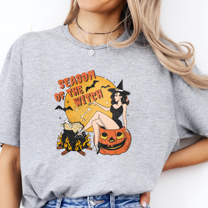 Season of the Witch T-Shirt – Retro & Spooky Halloween Vibes T-Shirt