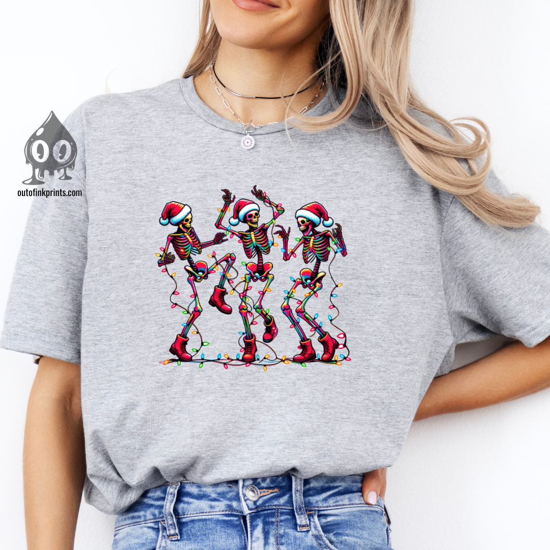 Dancing Christmas Skeletons T-Shirt