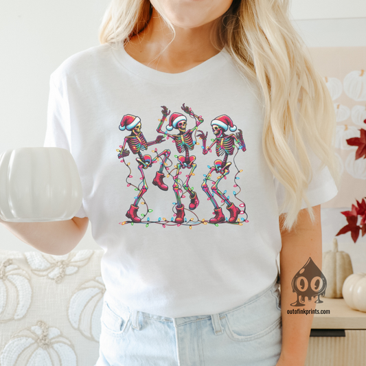 Dancing Christmas Skeletons T-Shirt