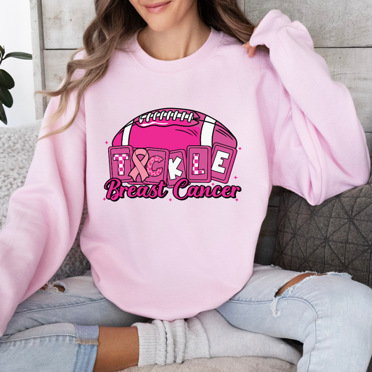 Tackle Cancer Football Ribbon Sweatshirt