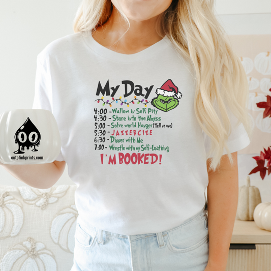 The Grinchy Christmas Schedule T-Shirt