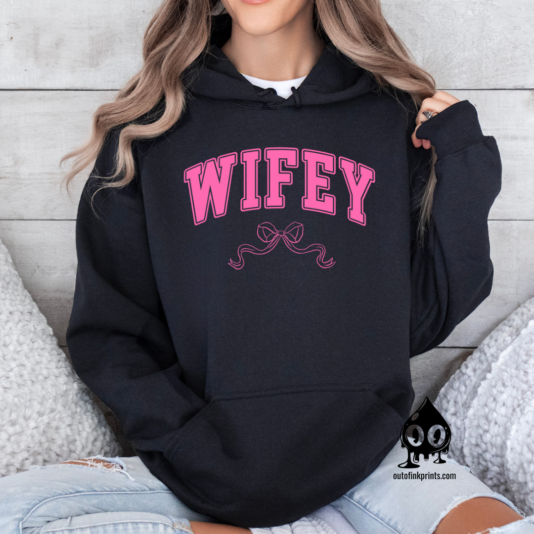 Wifey Bow Hoodie