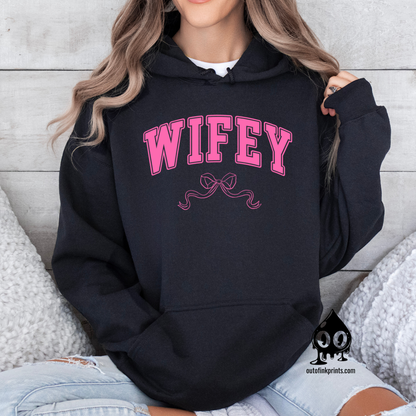 Wifey Bow Hoodie