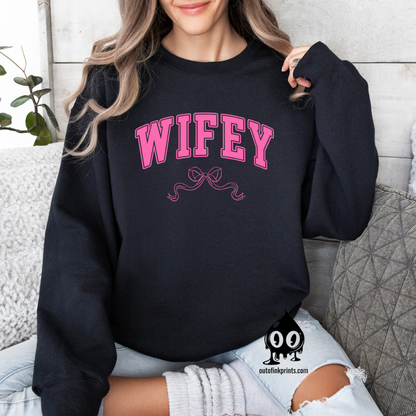 Wifey Bow Sweatshirt