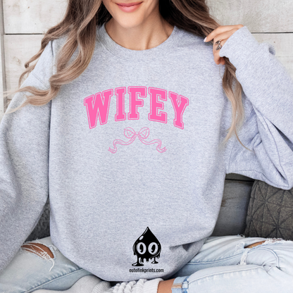 Wifey Bow Sweatshirt