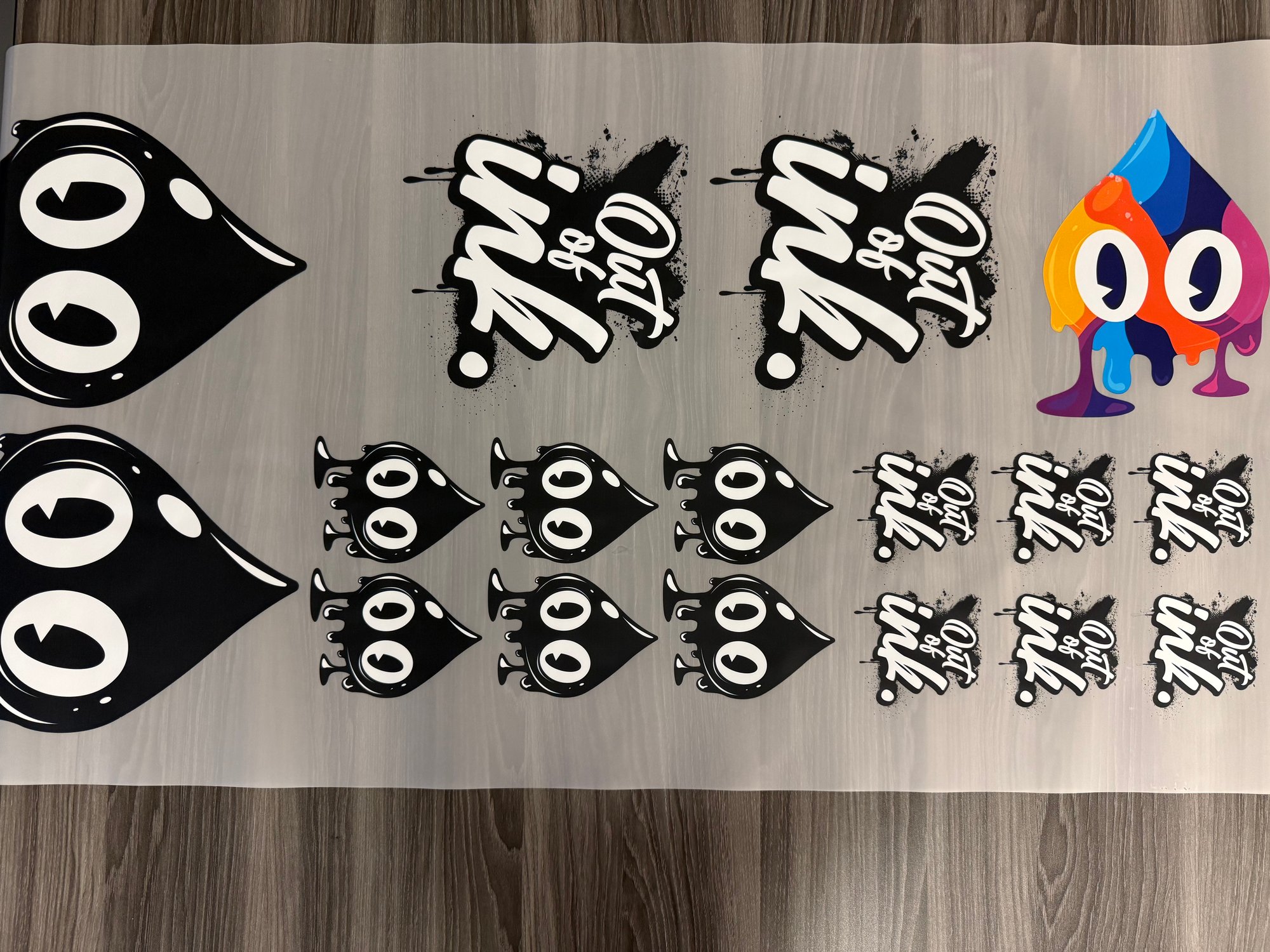 out of ink prints gang sheet
