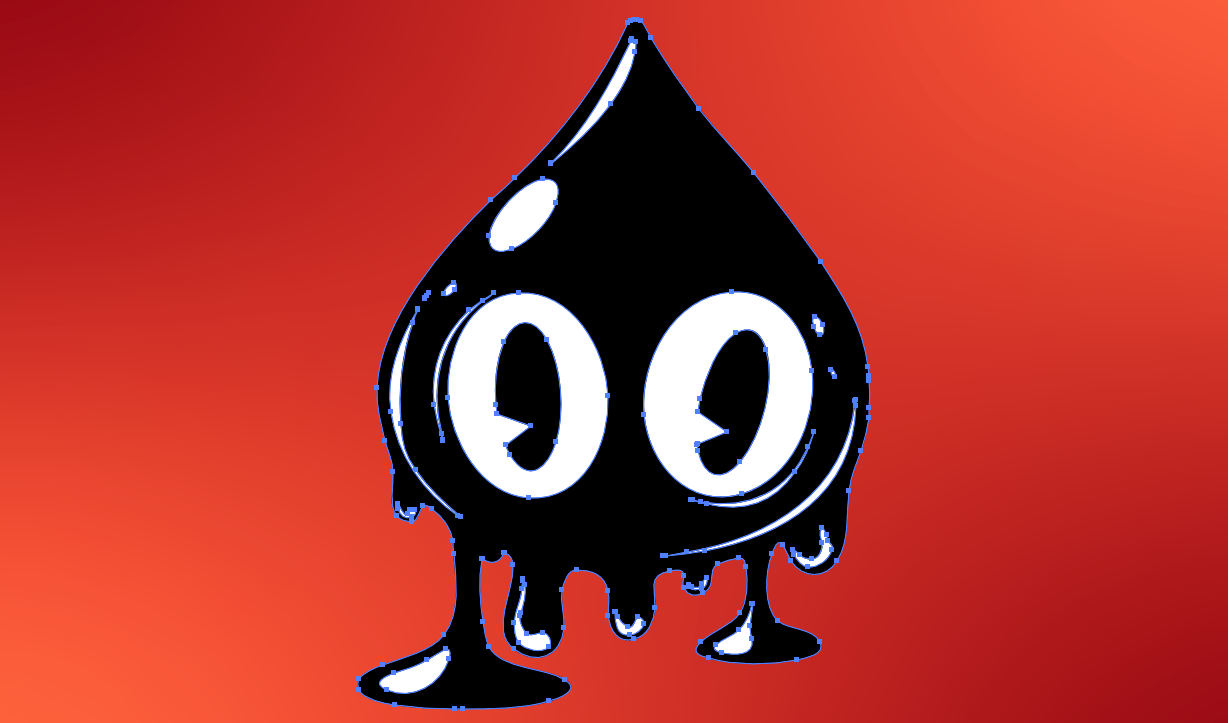 out of ink artwork example